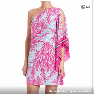 Lilly Pulitzer Dress in Pink and Blue Coral Print